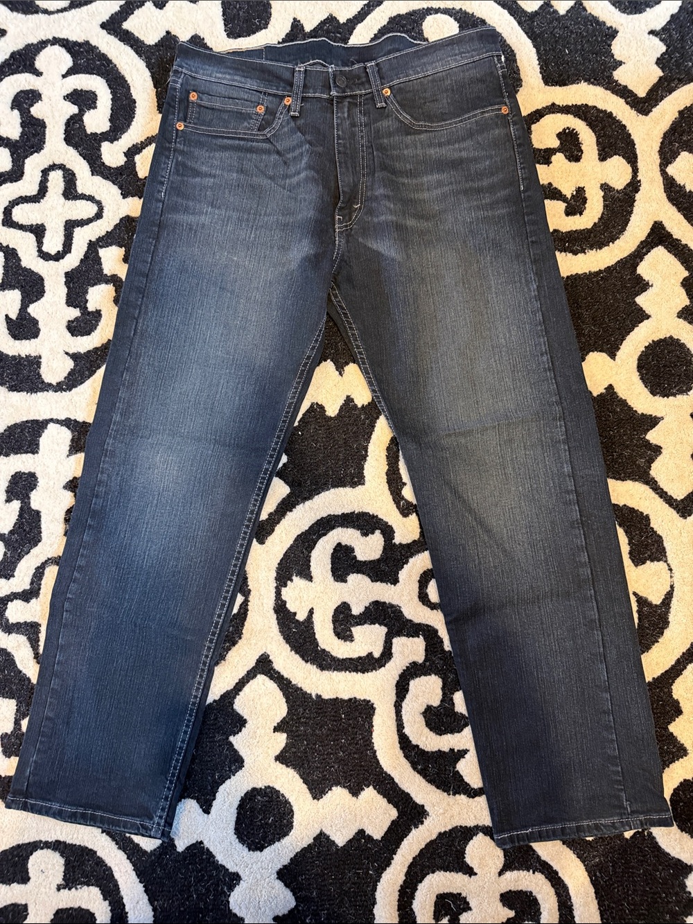 Levi's Men's Straight Jeans in Dark Blue Denim-34x30